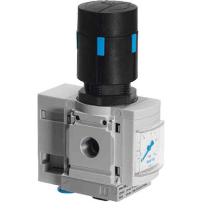 Festo G 1/4 Pneumatic Regulator - 0.3bar to 4bar, 14bar max. input, 529474