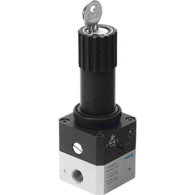 Festo G 1/4 Pneumatic Regulator - 0.05bar to 4bar, 12bar max. input, 194692