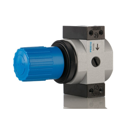 Festo G 1/4 Pneumatic Regulator - 0.5bar to 12bar, 1/4 in, 16bar max. input, 192300