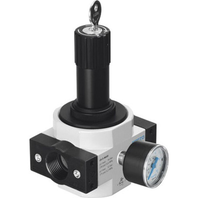 Festo G 1/2 Pneumatic Regulator - 0.5bar to 7bar, 16bar max. input, 194660