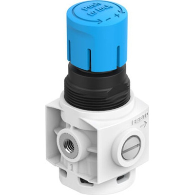 Festo M5 Pneumatic Regulator - 0.5bar to 7bar, 10bar max. input, 8086637