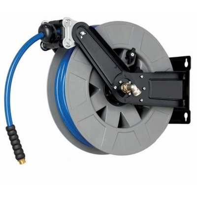 SAM Wall Mounted 15m Air Hose Reel, 10mm Inner Diameter