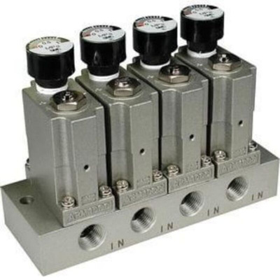 SMC G 1/8 Pneumatic Regulator - 0.5bar to 7bar, 8bar max. input