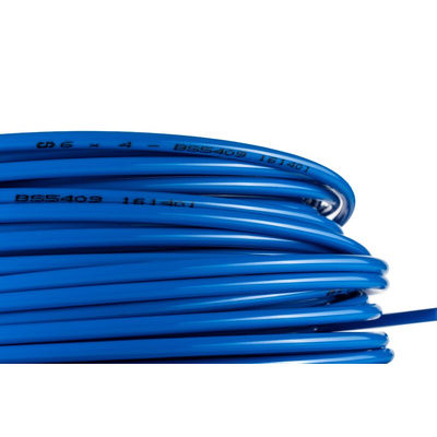 RS PRO Compressed Air Pipe Blue Nylon 6mm x 30m NMSF Series