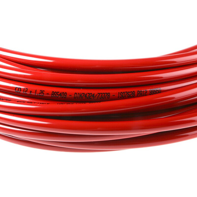 RS PRO Compressed Air Pipe Red Nylon 12mm x 30m NLF Series