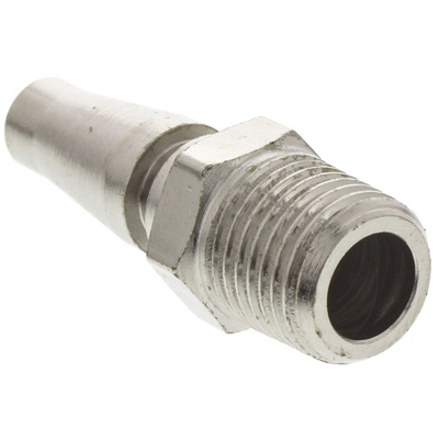 RS PRO Brass, Steel Male Pneumatic Quick Connect Coupling, R 1/4 Male Threaded