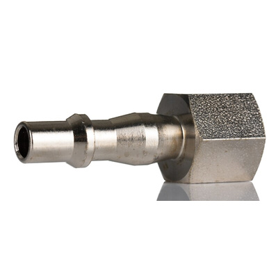 RS PRO Brass Male Pneumatic Quick Connect Coupling, G 1/4 Female Threaded