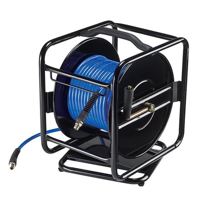 RS PRO Free Standing 25m Air Hose Reel, 9.5mm Inner Diameter