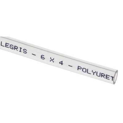 Legris Compressed Air Pipe Clear Polyether PUR 6mm x 25m 1025U Series