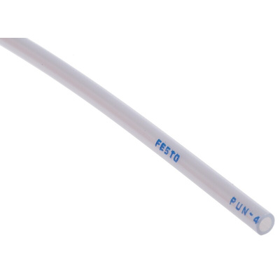 Festo Compressed Air Pipe Silver Polyurethane 4mm x 50m PUN Series, 152584