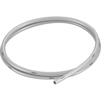 Festo Compressed Air Pipe Silver Polyurethane 6mm x 50m PUN-H Series, 558279