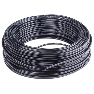 Festo Compressed Air Pipe Black Polyurethane 6mm x 50m PUN-H Series, 197391