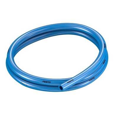 Festo Compressed Air Pipe Blue Polyurethane 12mm x 50m PUN Series, 159670