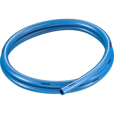 Festo Compressed Air Pipe Blue Polyurethane 10mm x 50m PUN-H Series, 197386