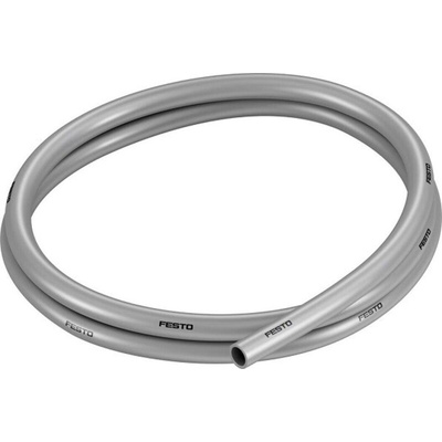 Festo Compressed Air Pipe Silver Polyurethane 10mm x 50m PUN-H Series, 558281