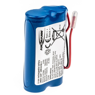 2447-3033-20-520 | Ansmann 3.635V Lithium-Ion Rechargeable Battery Pack, 7Ah - Pack of 1