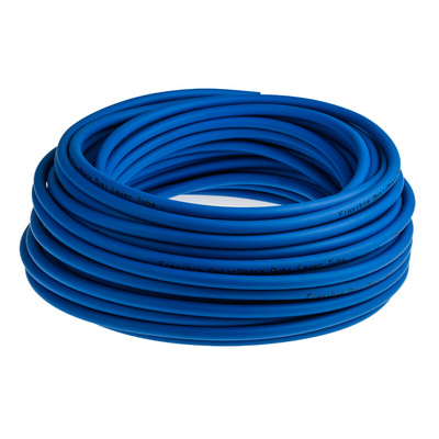 RS PRO Compressed Air Pipe Blue PUR, PVC 6mm x 30m