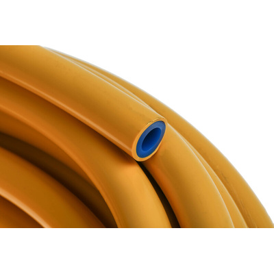 RS PRO Compressed Air Pipe Yellow PUR, PVC 10mm x 30m