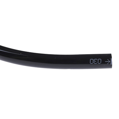 RS PRO Compressed Air Pipe Black Polyurethane 10mm x 30m US98A Series