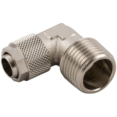 RS PRO Stud Fitting, R 1/8 Male to Push In 4 mm, Threaded-to-Tube Connection Style