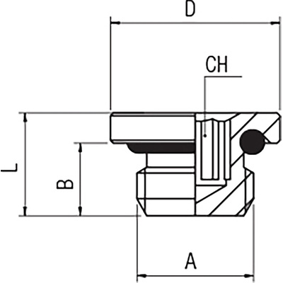 RS PRO G 1/2 Male NBR Plug Fitting