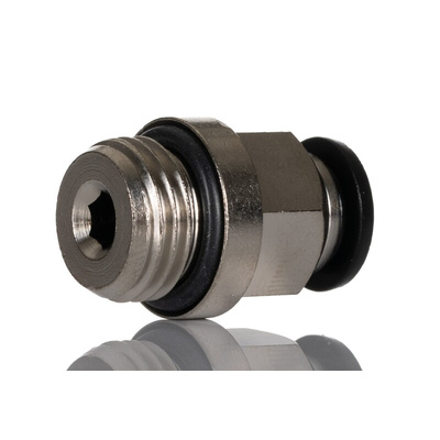 RS PRO Push-in Fitting, G 1/4 Male to Push In 6 mm, Threaded-to-Tube Connection Style