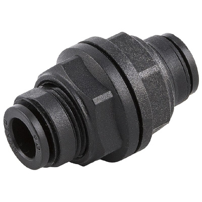 RS PRO Push-in Fitting, Push In 6 mm to Push In 6 mm, Tube-to-Tube Connection Style