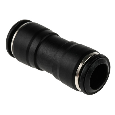 RS PRO Push-in Fitting, Push In 10 mm to Push In 10 mm, Tube-to-Tube Connection Style