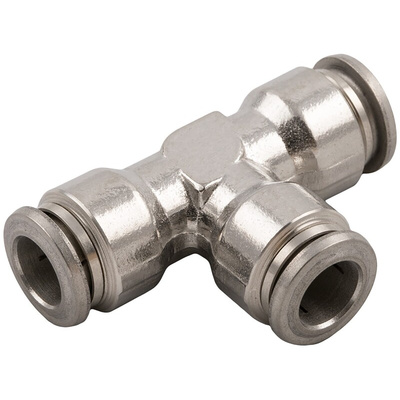 RS PRO Push-in Fitting, Push In 8 mm to Push In 8 mm, Tube-to-Tube Connection Style