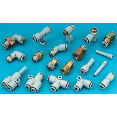 SMC Brass, PBT, PP Plug Fitting for 8mm