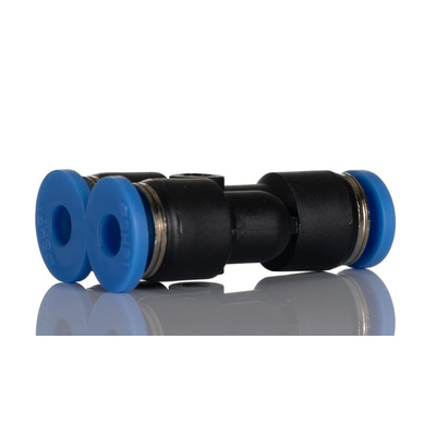 RS PRO Y Tube-to-Tube Adaptor, Push In 4 mm to Push In 4 mm, Tube-to-Tube Connection Style