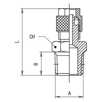 RS PRO Stud Fitting, R 1/8 Male to Push In 6 mm, Threaded-to-Tube Connection Style