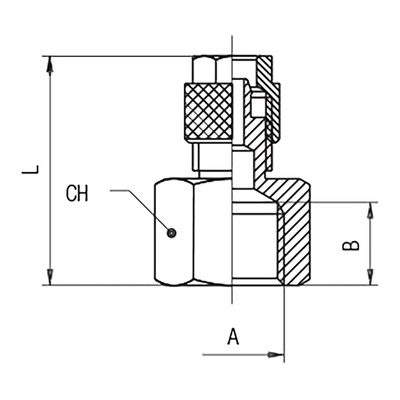RS PRO Stud Fitting, G 1/4 Female to Push In 8 mm, Threaded-to-Tube Connection Style