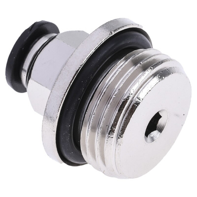 RS PRO Push-in Fitting, G 1/2 Male to Push In 6 mm, Threaded-to-Tube Connection Style