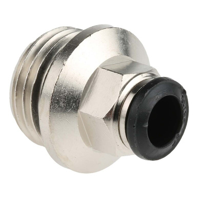 RS PRO Push-in Fitting, G 1/2 Male to Push In 8 mm, Threaded-to-Tube Connection Style