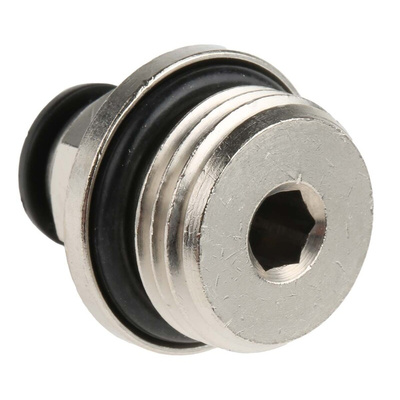 RS PRO Push-in Fitting, G 1/2 Male to Push In 8 mm, Threaded-to-Tube Connection Style