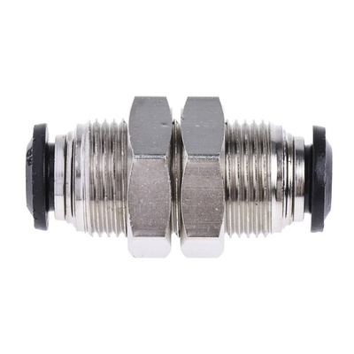 RS PRO Push-in Fitting, Push In 6 mm to Push In 6 mm, Tube-to-Tube Connection Style