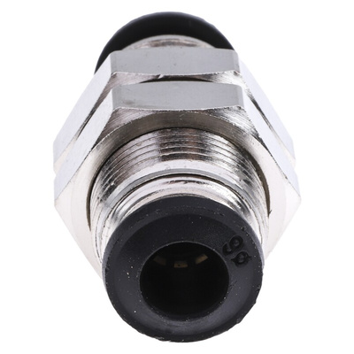 RS PRO Push-in Fitting, Push In 6 mm to Push In 6 mm, Tube-to-Tube Connection Style