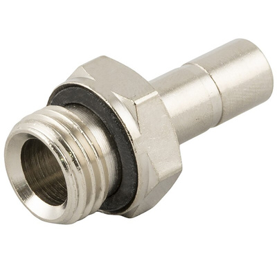 RS PRO Push-in Fitting, G 1/8 Male to Push In 8 mm, Threaded-to-Tube Connection Style