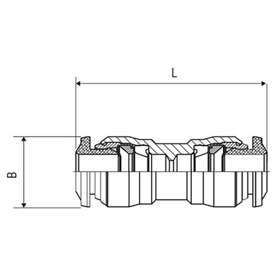 RS PRO Push-in Fitting, Push In 6 mm to Push In 4 mm, Tube-to-Tube Connection Style