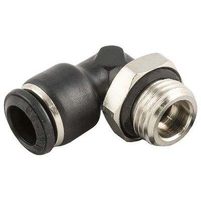 RS PRO Push-in Fitting, R 1/8 Male to Push In 4 mm, Threaded-to-Tube Connection Style