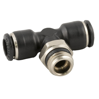 RS PRO Push-in Fitting, Push In 8 mm to Push In 8 mm, Threaded-to-Tube Connection Style