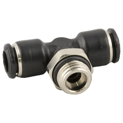 RS PRO Push-in Fitting, Push In 8 mm to Push In 8 mm, Threaded-to-Tube Connection Style