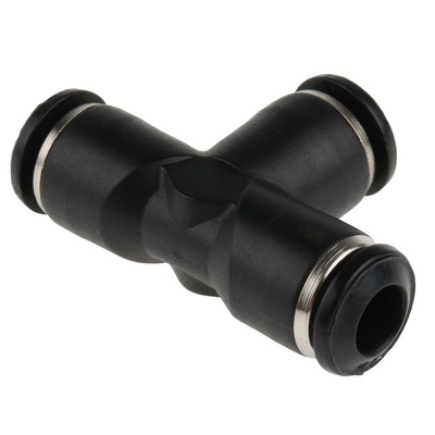 RS PRO Push-in Fitting Push In 6 mm, Push In 6 mm to Push In 6 mm, Tube-to-Tube Connection Style