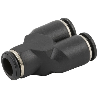 RS PRO Push-in Fitting, Push In 8 mm to Push In 8 mm, Tube-to-Tube Connection Style