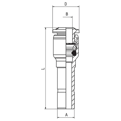 RS PRO Push-in Fitting, Push In 8 mm to Push In 6 mm, Tube-to-Tube Connection Style