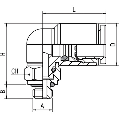RS PRO Push-in Fitting, R 1/8 Male to Push In 6 mm, Threaded-to-Tube Connection Style