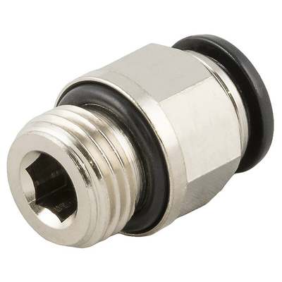 RS PRO Push-in Fitting, G 1/2 Male to Push In 10 mm, Threaded-to-Tube Connection Style