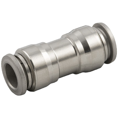 RS PRO Push-in Fitting, Push In 8 mm to Push In 8 mm, Tube-to-Tube Connection Style