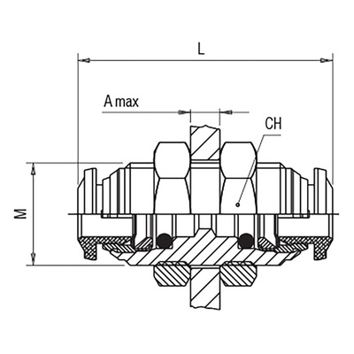 RS PRO Push-in Fitting, Push In 8 mm to Push In 8 mm, Threaded-to-Tube Connection Style